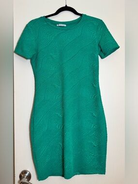 Zara Emerald Green Short Sleeve Mini Dress
